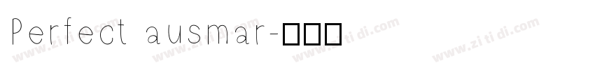 Perfect ausmar字体转换